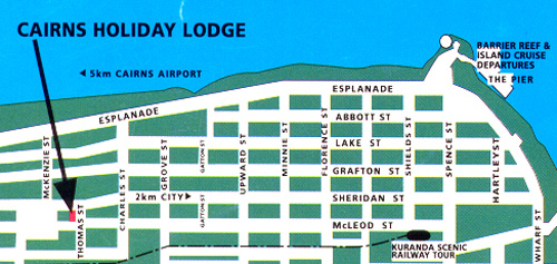 Map to Holiday Lodge